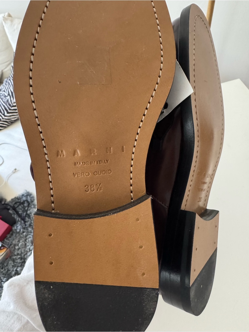 Marni Bordeaux Bambi Loafers - Picture 3 of 3